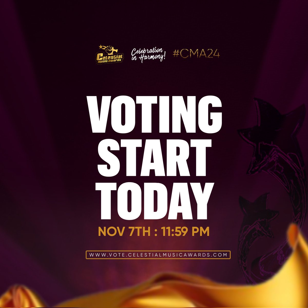 CelestialAwards's tweet photo. VOTING START TODAY

Voting in the celestial music award is using your voice to support music you love and the people who make it.🎙️🎙️🎙️

Visit our website https://t.co/YqM3uh9FZC to vote for your favourite nominees.

It's another season to vote and celebrate our great artists and choirs in the fold.🎶
.
.

#PowerInWomen #CCCWomenInMusicMonth #Celestialmusiccommunity #Gospelawards #Cma24 #realcelestial  #realcelestian #explore #realcelestian #weintheccc  #celestialheritage  #7halleluyahcelestial #ccccentralchoir  #omocelemimo🌈🌈🌈
