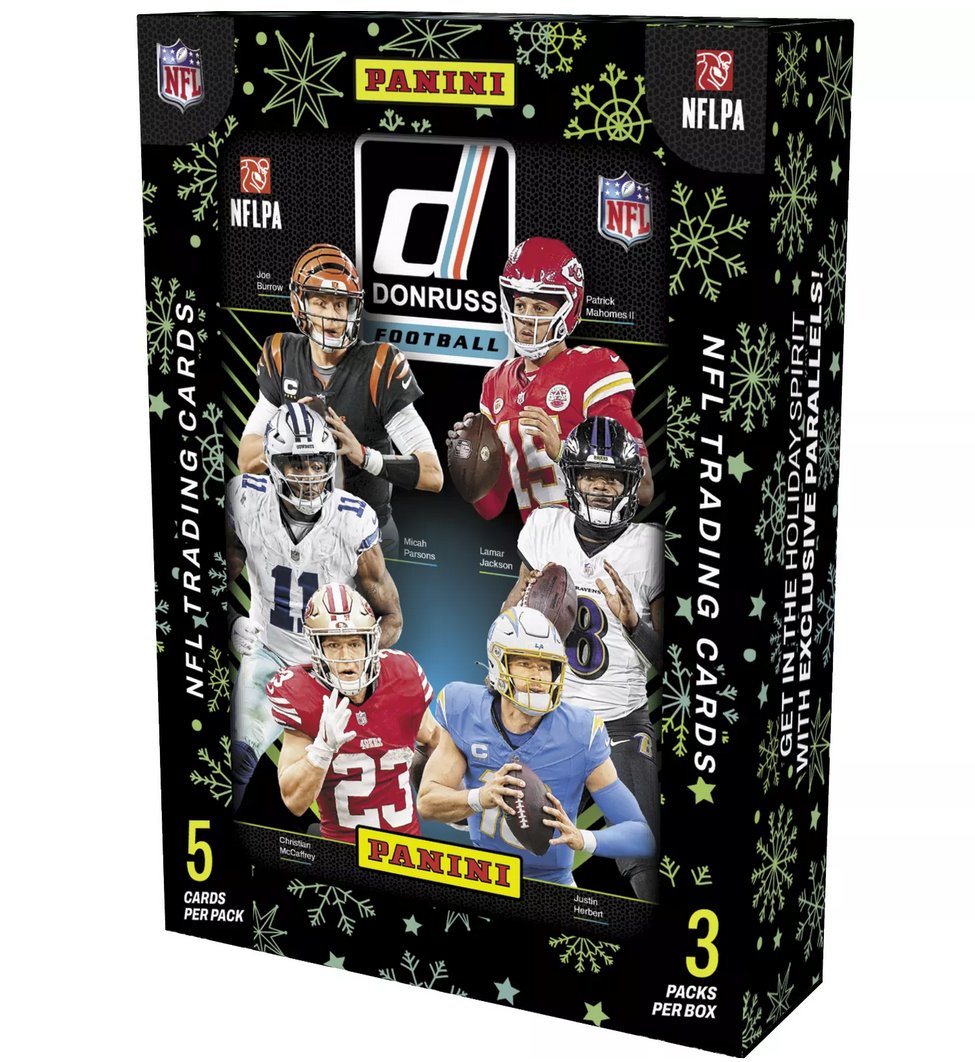 CardPurchaser's tweet photo. 2024 Panini Donruss Football NFL Tin $16.99 for pre-order at Dick's Sporting Goods #ad 

https://t.co/IUtddqWr6T https://t.co/4gFEriczQ6