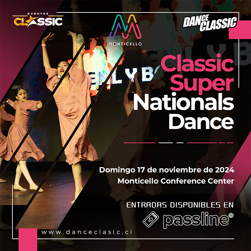 DanceClassicCL's tweet photo. ¡Entradas para #DanceClassic Super Nationals #Dance 2024 ya están disponibles! 🎉🎟️

Las entradas ya están a la venta a través de #Passline, asegura la tuya hoy y sé parte de la gran fiesta del dance. 😎🔥

https://t.co/jHm9HKyuw1

¡Nos vemos en donde se vive la danza! 💥 https://t.co/VU9EWJcnGb