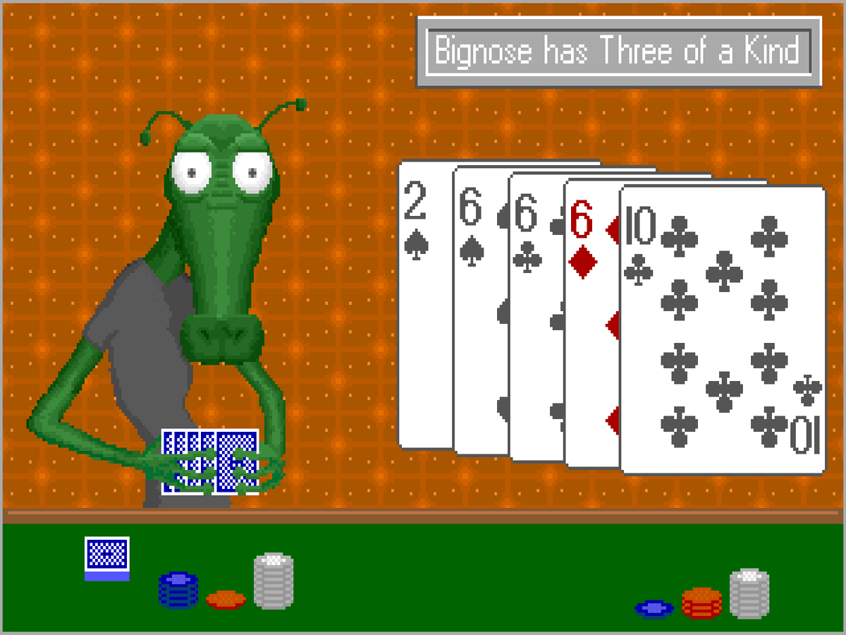 dosnostalgic's tweet photo. Alien Poker (JD Software, 1993) #DOSGameScreenADay https://t.co/Zm28LGOxNG