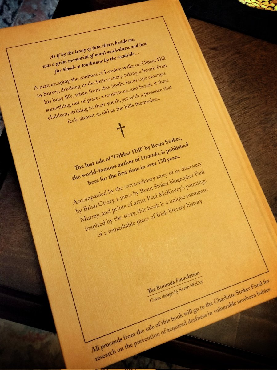 Weird_Friction's tweet image. "Gibbet Hill" by Bram Stoker, published by The Rotunda Foundation in 2024.
Published here in book form for the first time is a long-lost 1890 Gothic horror story by Bram Stoker, which has recently been uncovered by an amateur Stoker scholar.
1/3