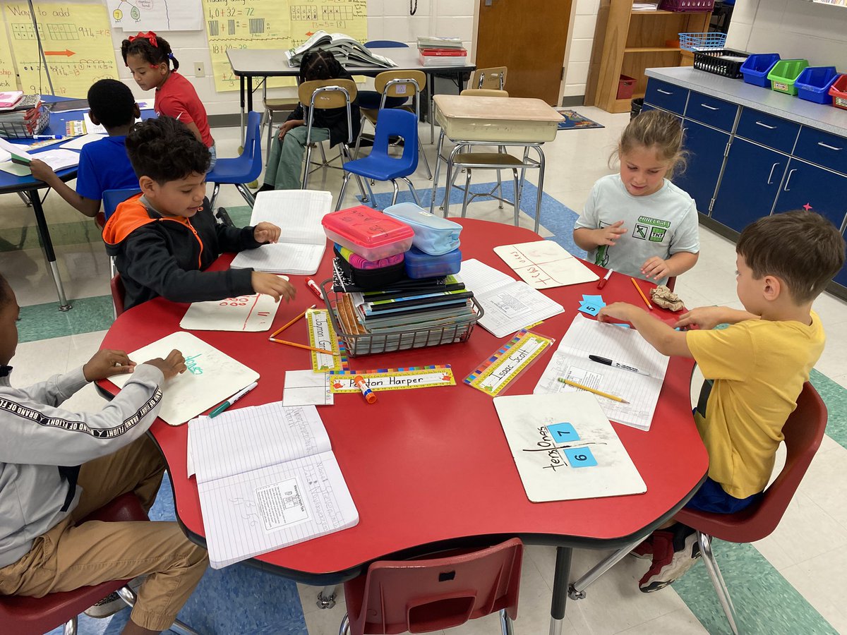 willybless22's tweet photo. Amazing peer collaboration with tens and ones in the form of a game. Comparing numbers using words like greater than, less than or equal to. It was all excitement while learning. #theyarethereasonIshowupeachday# @HowardHallElem https://t.co/EGgeP8oGmN