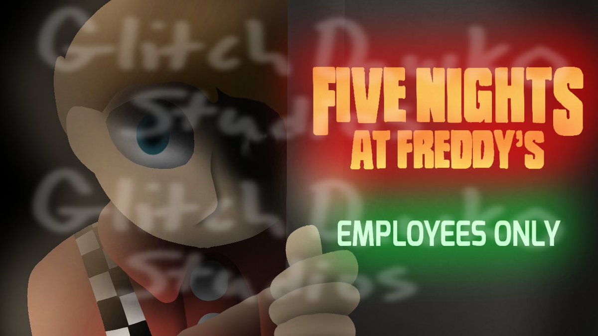 DinoDan05228719's tweet photo. "Employees Only" Fnaf movie Dawko 
Feel free to redraw this Dawko artists 
(with credit obviously!) 
#Dawko #Dawkofanart https://t.co/OUUQg2pMYl