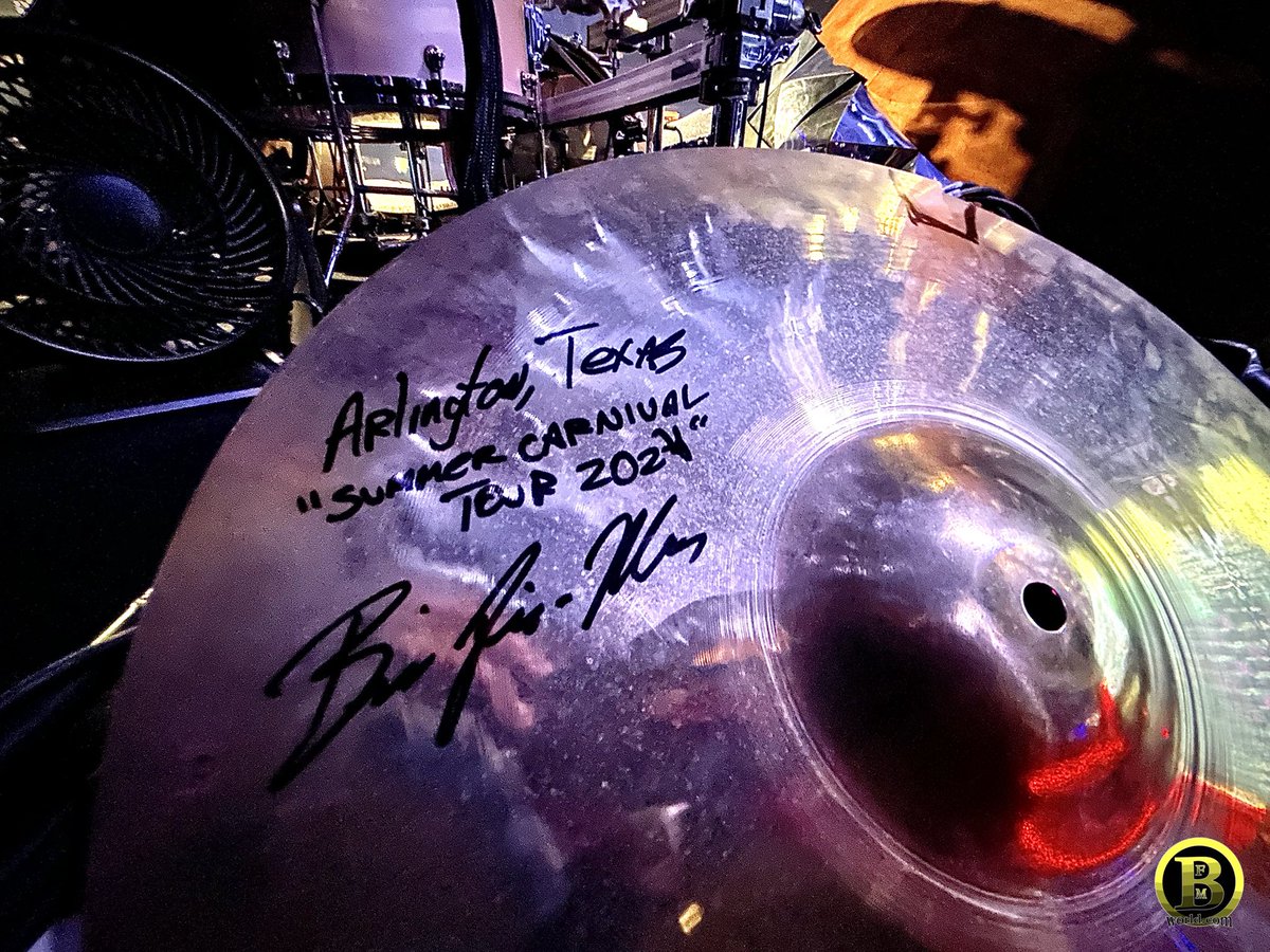 BrianFrasierM's tweet image. I dedicate my cracked @SABIAN_Cymbals cymbal to my brother Daniel Jones last night in Arlington, Texas! Miss you bro! #3life #bfmworld #bfmworldinc