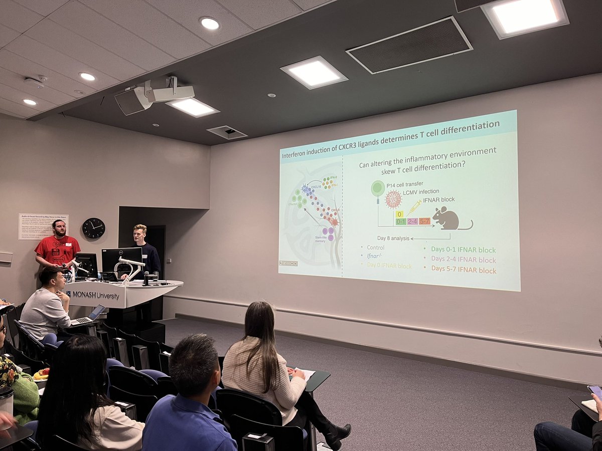 GRAS Lab (@graslab) on Twitter photo Ben Broomfield from <a href="/groomlab/">Joanna Groom</a> <a href="/WEHI_research/">WEHI (Walter and Eliza Hall Institute)</a> is now presenting in the #sciencebites session <a href="/The_VIIN/">VIIN</a> showing us some beautiful work on how IFN-I is impacting #TCELL β€οΈ
Check out the full story here doi.org/10.1101/2024.0β¦ Ben Broomfield from <a href="/groomlab/">Joanna Groom</a> <a href="/WEHI_research/">WEHI (Walter and Eliza Hall Institute)</a> is now presenting in the #sciencebites session <a href="/The_VIIN/">VIIN</a> showing us some beautiful work on how IFN-I is impacting #TCELL β€οΈ
Check out the full story here doi.org/10.1101/2024.0β¦