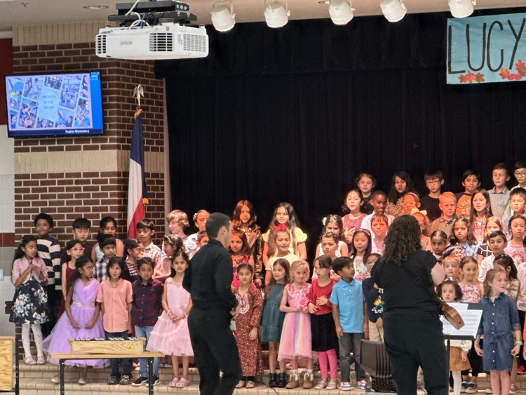 hugheselem's tweet photo. Great musical performance tonight by our second graders! Shout out to Mrs. Gatlin & Mr. Neugent for making it look so easy!! Y'all rock! #HugheshasHeart #ProsperProud https://t.co/RtAL2QKda1
