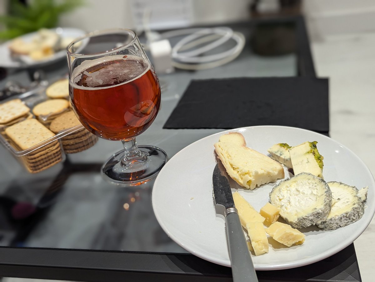 SorachiTim (@polymathtim) on Twitter photo A very civilised end to a rather lovely first #ISBF9 session.
Cheese courtesy of the ever lovely Birmingham based <a href="/Curds_Whey/">Curds & Whey</a>. Beer something delicious from <a href="/AmpersandBrewCo/">Ampersand Brew Co</a>... Bohemian Rex, an Amber Czech lager.
Excellent accompaniment to this Doddington cheddar. A very civilised end to a rather lovely first #ISBF9 session.
Cheese courtesy of the ever lovely Birmingham based <a href="/Curds_Whey/">Curds & Whey</a>. Beer something delicious from <a href="/AmpersandBrewCo/">Ampersand Brew Co</a>... Bohemian Rex, an Amber Czech lager.
Excellent accompaniment to this Doddington cheddar.