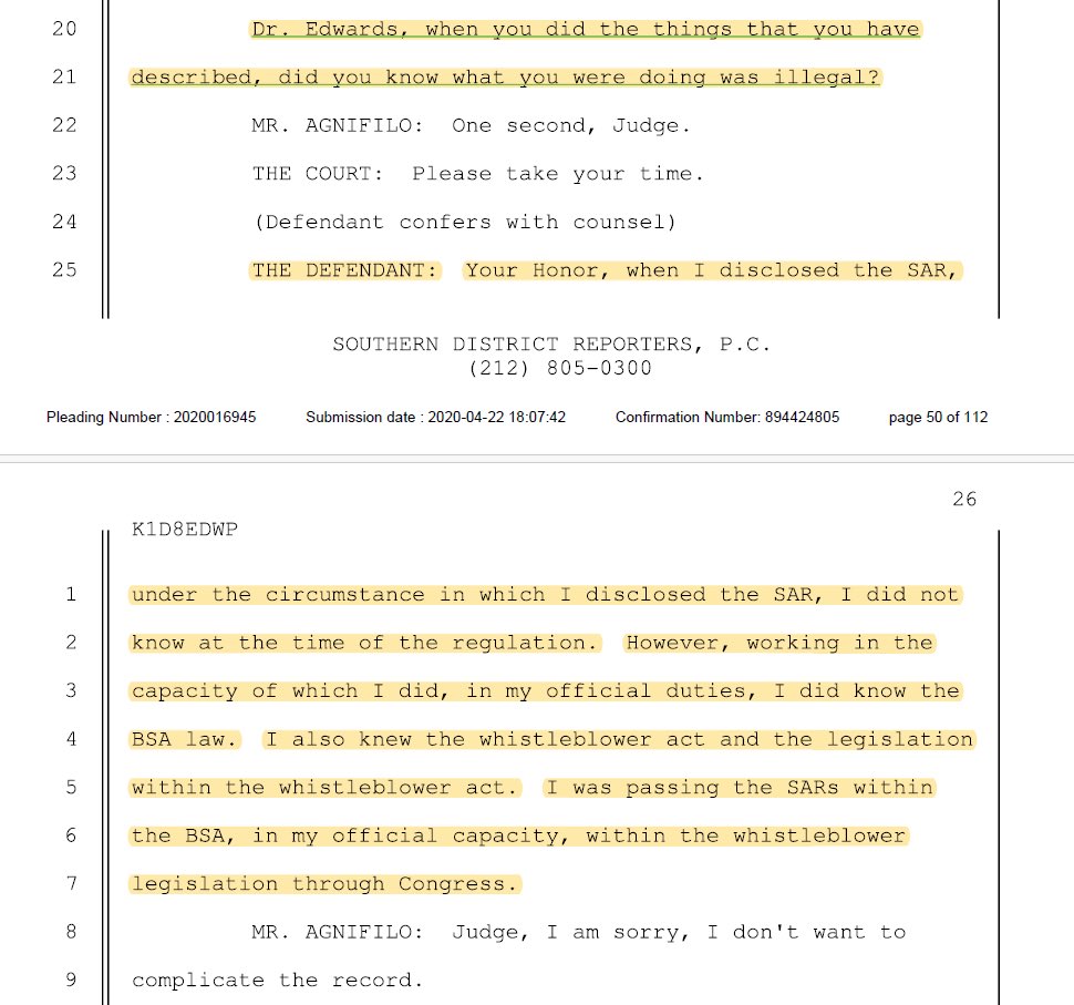 3_Whistleblower's tweet photo. In my court records … and now … it’s in my Clemency! The WB Law is there to protect your identity while you work w/ other WBs, Govt officials, &amp; Congress. You never know if the “media” has clearances or working in their “official duties” FOR the govt. Never assume. #FinCENFiles https://t.co/qsY2xux8qY