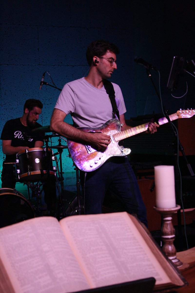 I have been leading worship at my church, singing and playing guitar the past few months!