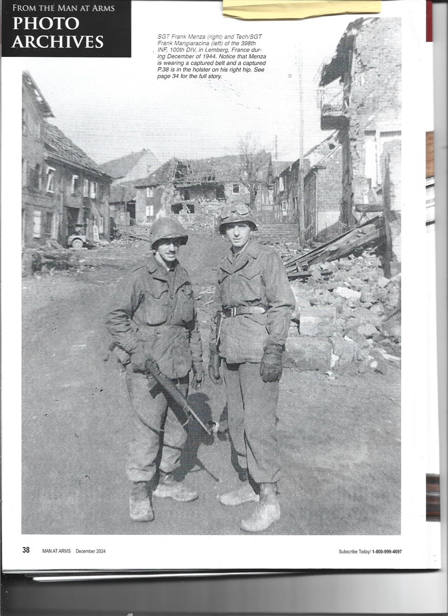 vincentmenza's tweet photo. a P-38 GERMAN MAUSER brought back from WWII 1945, it was fired only 5 rounds at that time, i donated it along with others to the NRA FIRARMS MUSEUM. they put an article along with a full page photo of my father, on the left, in the magazine....... https://t.co/A58Mz0xOBC