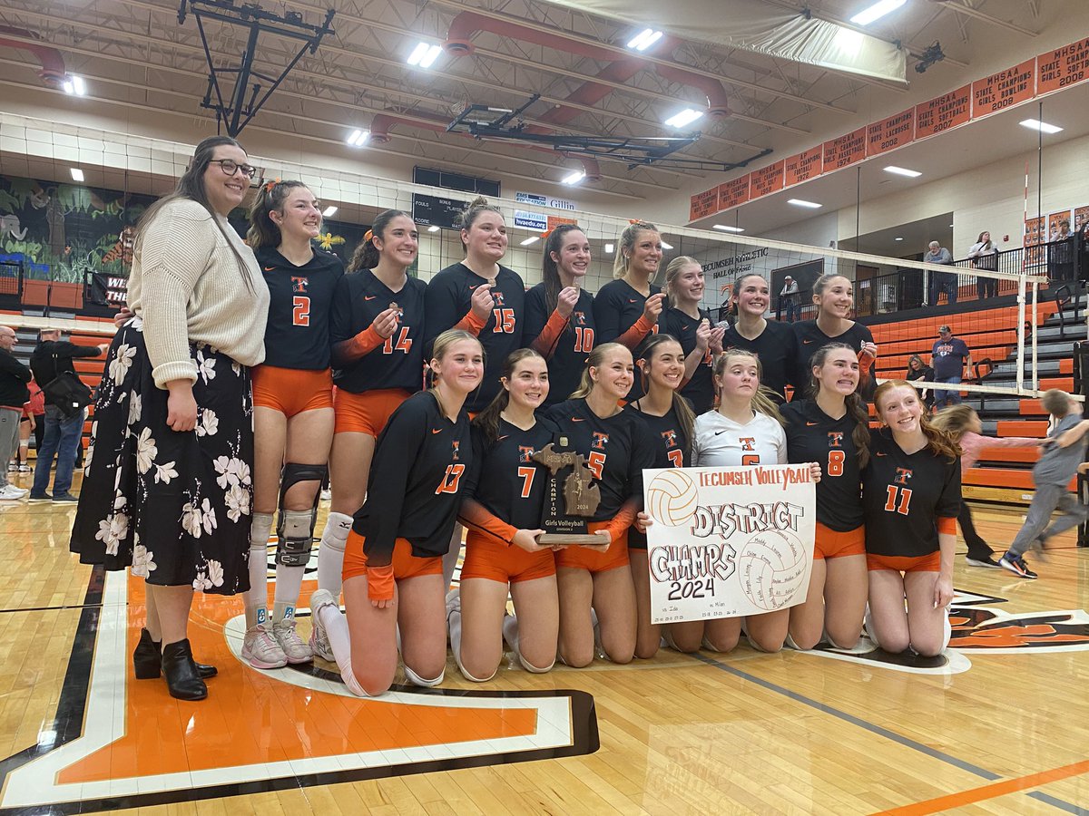 District champion Tecumseh volleyball