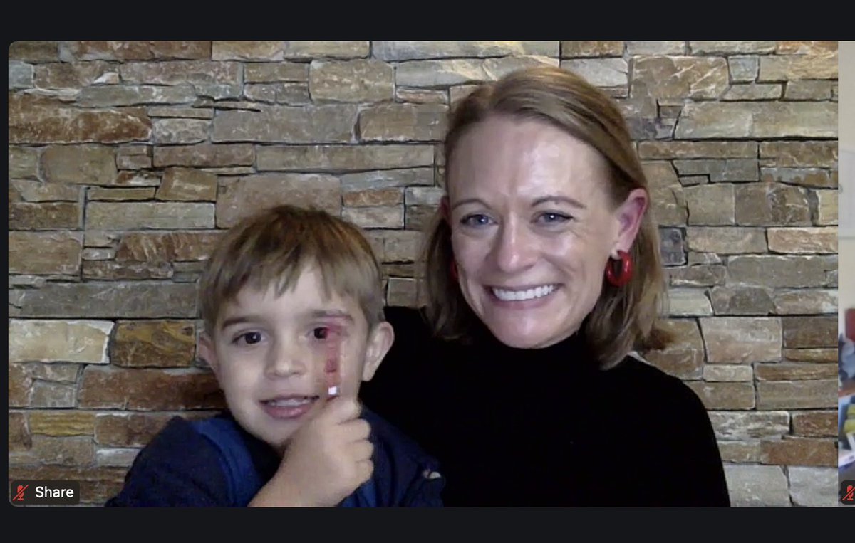 ❤️🖤 Monica Weir (Ed.D. Cohort 5) and her son, connecting from Barcelona, Spain. Her research focuses on the impact that high school sense of belonging to mathematics has on post-secondary STEM field interests and intensions. Monica is very close to program completion! 🔥 🐉 🔥