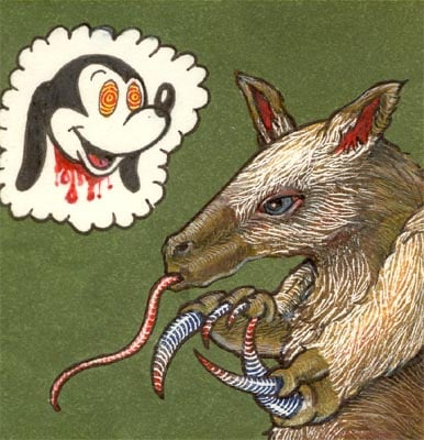The origin of $Scum (2002)

Matt Furie He actually confirmed it.