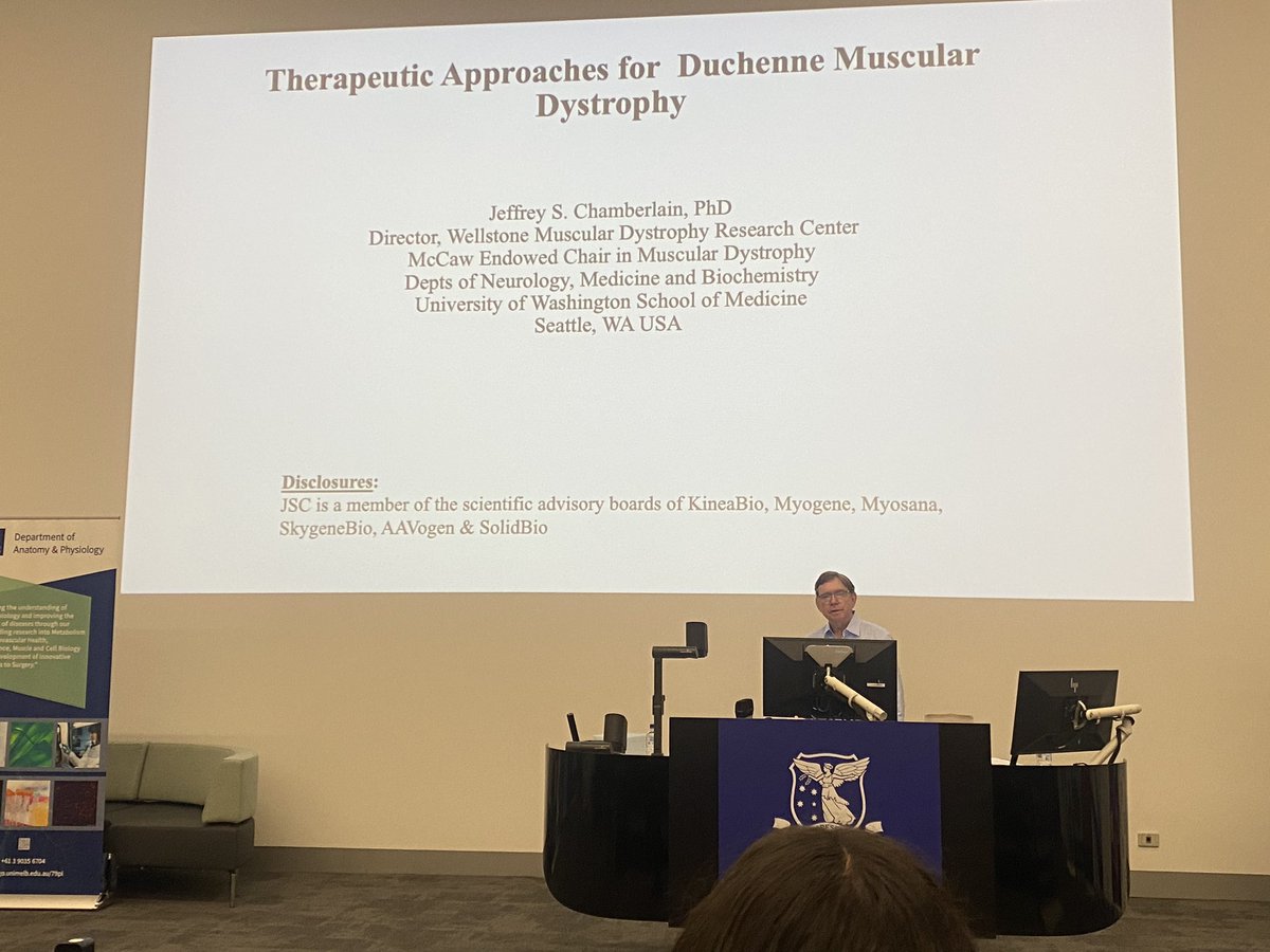 Bernadette Jones-Freeman (@bjonesfreeman) on Twitter photo A great opening to <a href="/VicMuscleNet/">VictorianMuscleNetwork</a> with Prof Jeffrey Chamberlain sharing his work on gene therapy for Duchenne Muscle Dystrophy. Showing how specificity is highly important and alternative options compared to the only approved gene therapy available. A great opening to <a href="/VicMuscleNet/">VictorianMuscleNetwork</a> with Prof Jeffrey Chamberlain sharing his work on gene therapy for Duchenne Muscle Dystrophy. Showing how specificity is highly important and alternative options compared to the only approved gene therapy available.