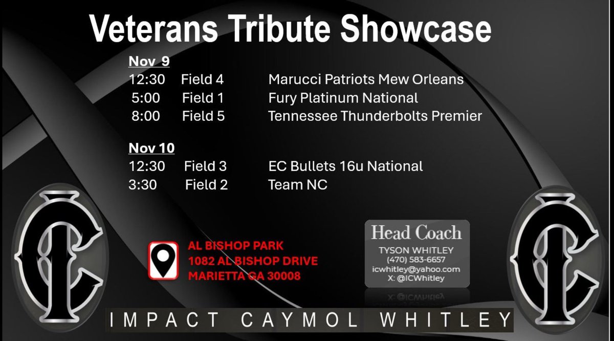 BlakeECox2026's tweet photo. Ready to kickoff the Fall season this weekend at the Veterans Tribute Showcase. Come see us at Al Bishop Park in Marietta! https://t.co/iaBqyUH0qk