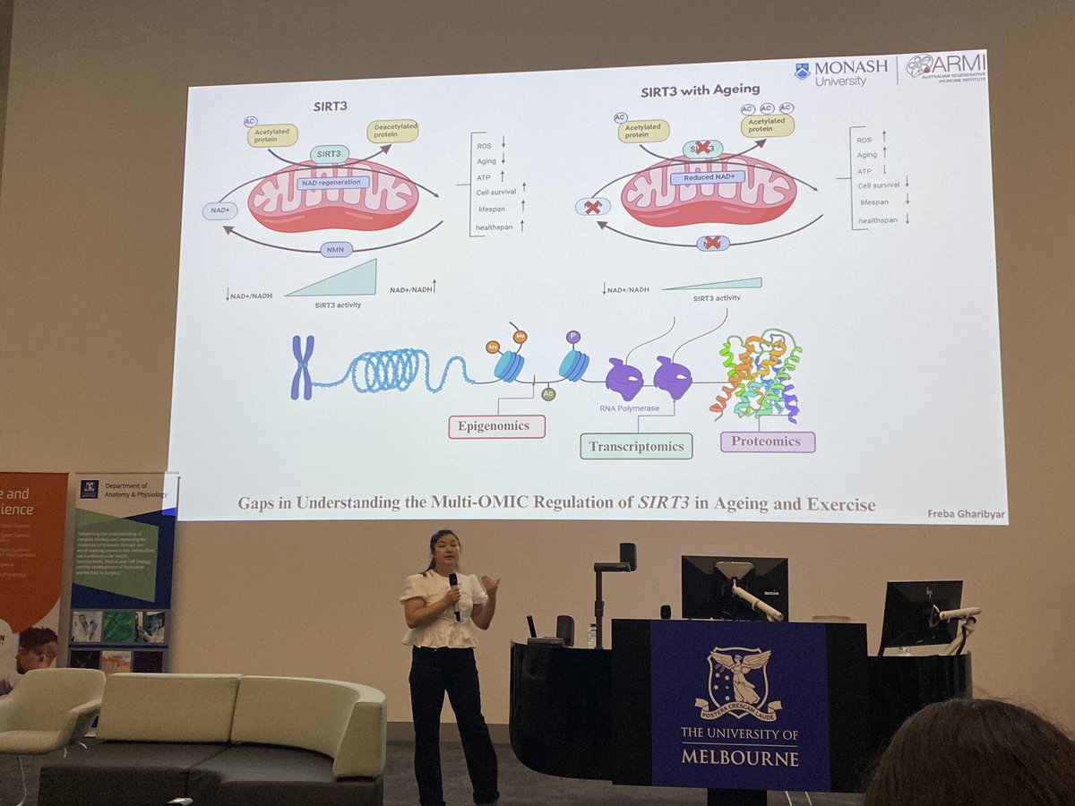 Bernadette Jones-Freeman (@bjonesfreeman) on Twitter photo Well done Freba, a masters student in the <a href="/Eynon_Group/">ARMI - Eynon Group</a>, on your flash talk at <a href="/VicMuscleNet/">VictorianMuscleNetwork</a>
If anyone is here today take the time ti check out her poster at the lunchtime poster session! Well done Freba, a masters student in the <a href="/Eynon_Group/">ARMI - Eynon Group</a>, on your flash talk at <a href="/VicMuscleNet/">VictorianMuscleNetwork</a>
If anyone is here today take the time ti check out her poster at the lunchtime poster session!