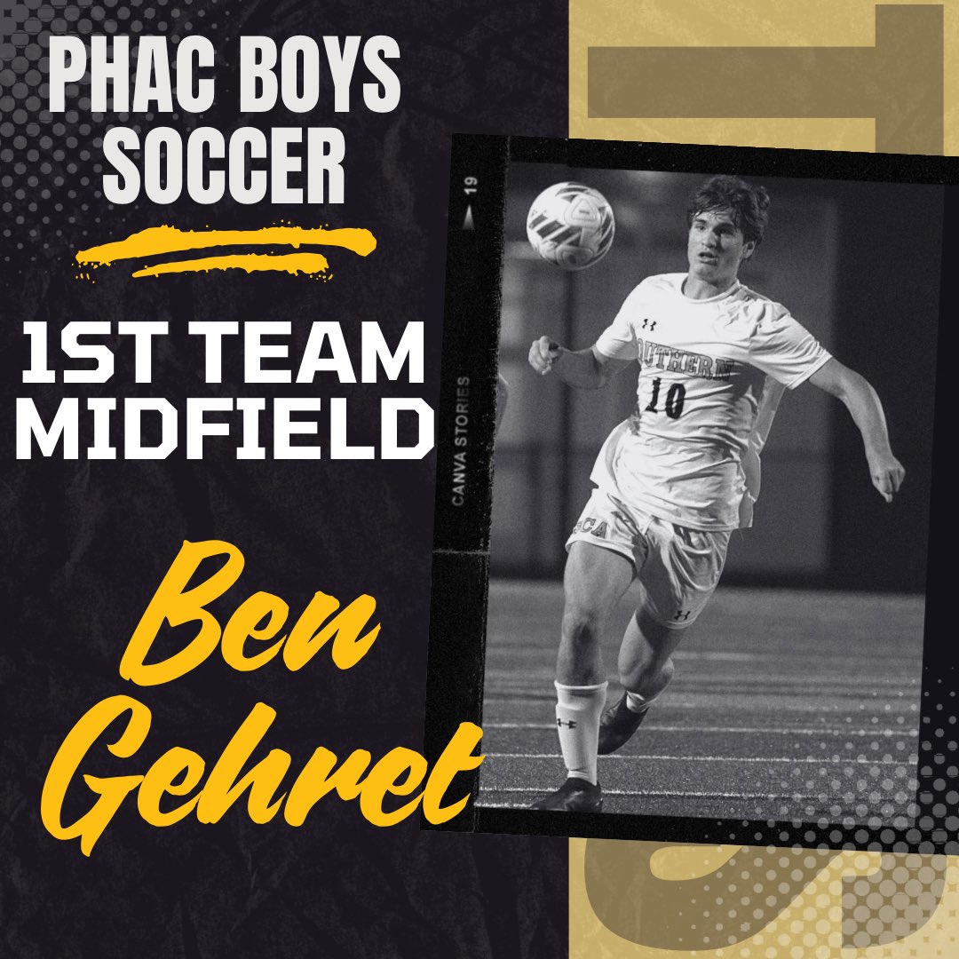 SoCoTigerSports's tweet photo. Congratulations to the following Boys Soccer players who have been named 2024 PHAC All-Stars:

1st Team Midfield - Ben Gehret
2nd Team Midfield - Joey Singley
3rd Team Defense - Xander Roadarmel
Honorable Mention - Ethan Reed https://t.co/iUrLlsCCRo