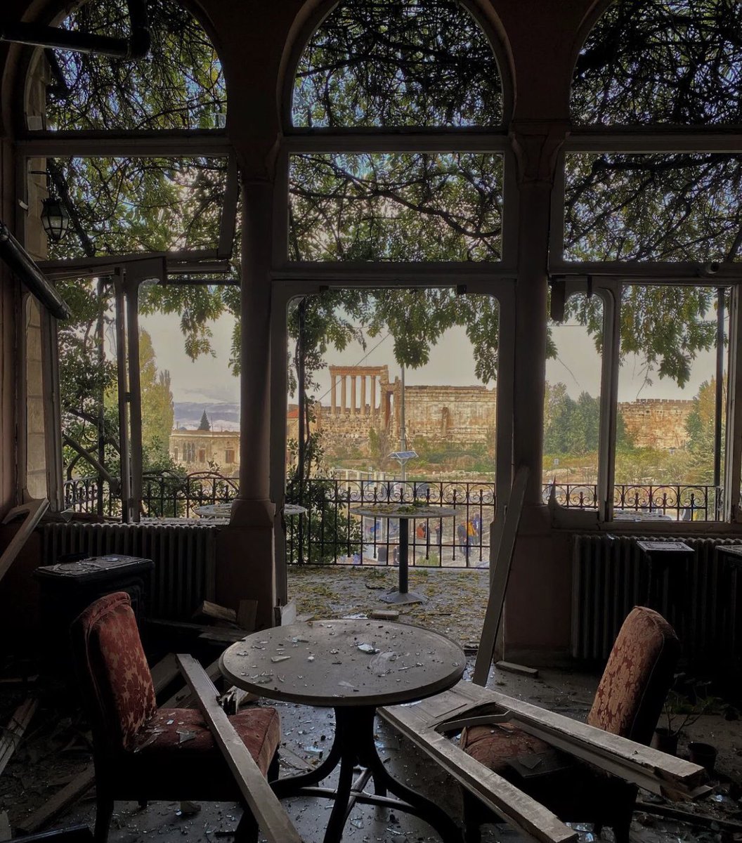 SarahChamas99's tweet photo. From the Palmyra Hotel, steeped in history ❤️🩹
#Baalback https://t.co/kChMZL8LPQ