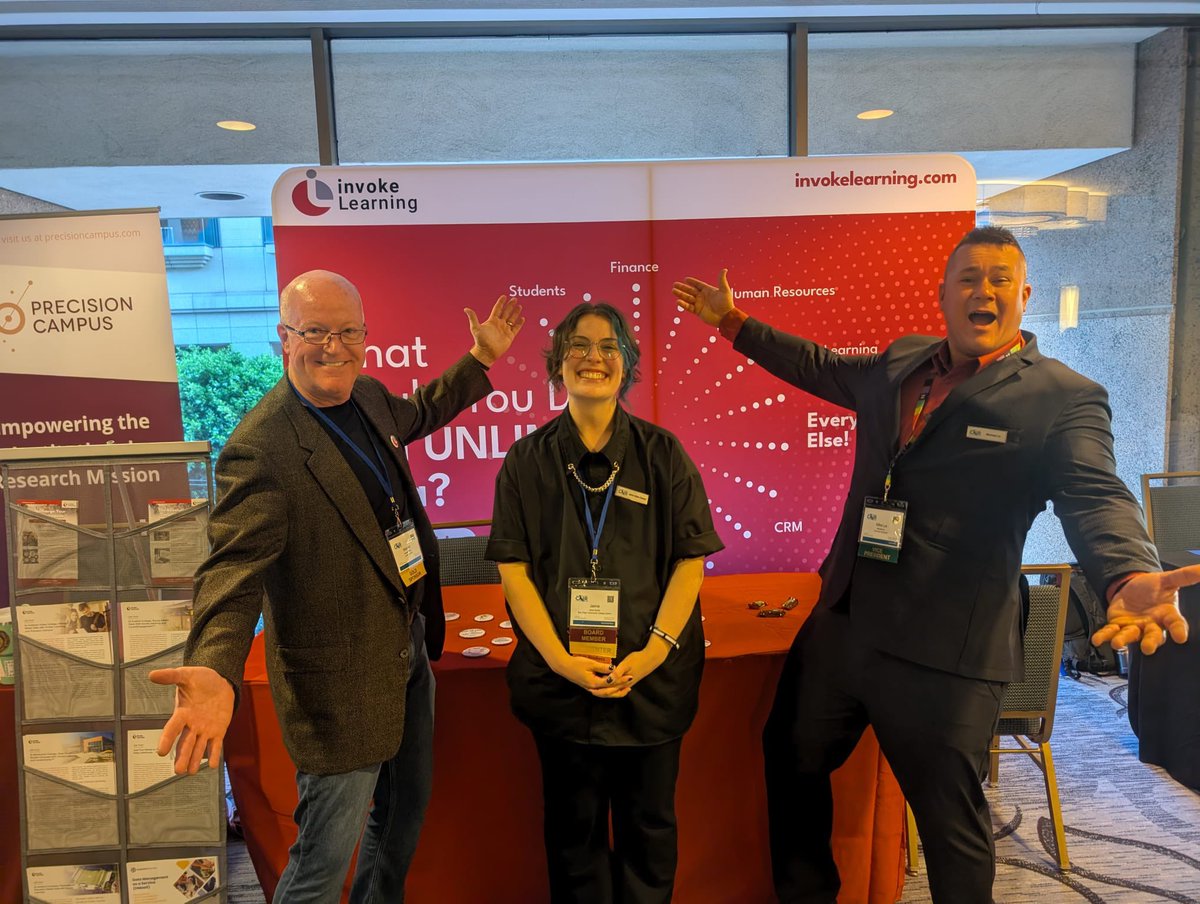 🌟 A special thanks to <a href="/InvokeLearning/">Invoke Learning</a> for being a #CAIR2024 Gold Sponsor! Stop by their booth and learn more about their amazing work! Don’t forget to grab a fun button. #IRwatercooler #highered #studentsuccess #data #datafam #institutionalresearch