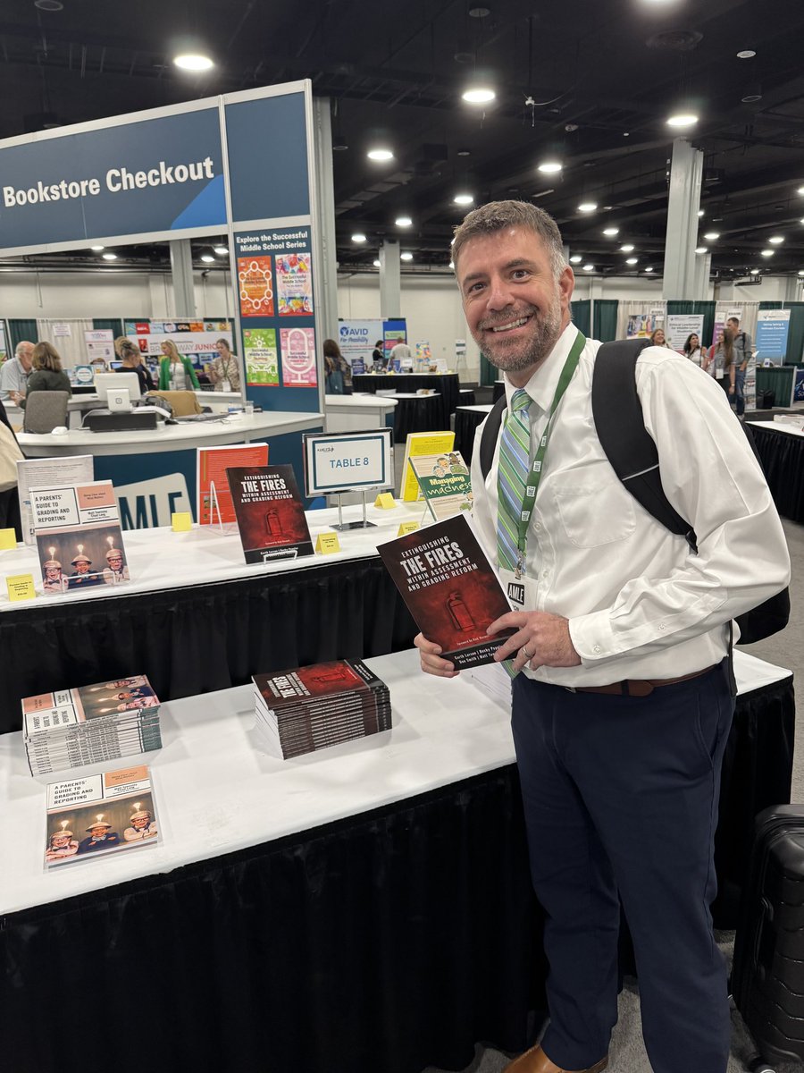 DonSmithEdu's tweet photo. I had a blast presenting at AMLE on our book, Extinguishing the Fires Within Assessment and Grading Reform!  Thank you for having me!  #AMLE24 @1stEdResources @LarsonGarth @mctownsley @BeckyPeppler #STAGR https://t.co/ffpLez1Glm