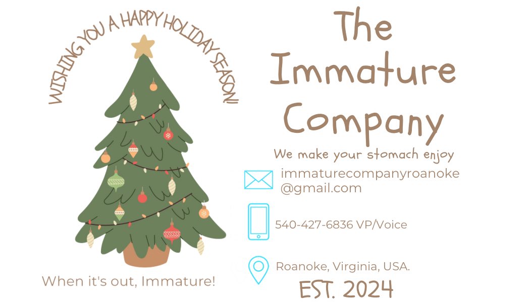 I am so proud opening my business. I want your stomach to enjoy! 

Less ingredients and more fresh! 

#SmallBusinesses #TheImnatureCompany