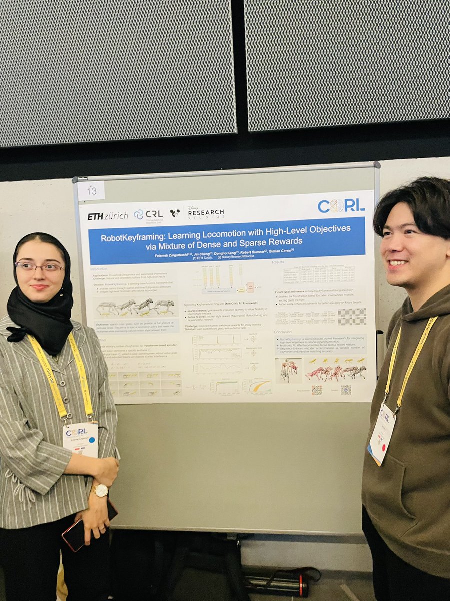 corl_conf's tweet image. On Day 2’s poster session researchers shared advances in planning, control, and navigation—with a big focus on using LLMs and foundation models in robot learning.

Thanks to all presenters and attendees for an inspiring day.

#RobotLearning #AI #LLMs #FoundationModels #CoRL2024