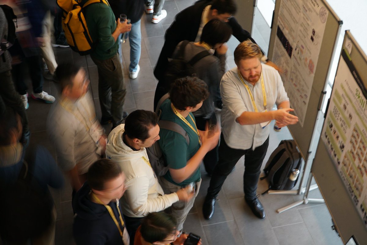 corl_conf's tweet image. On Day 2’s poster session researchers shared advances in planning, control, and navigation—with a big focus on using LLMs and foundation models in robot learning.

Thanks to all presenters and attendees for an inspiring day.

#RobotLearning #AI #LLMs #FoundationModels #CoRL2024