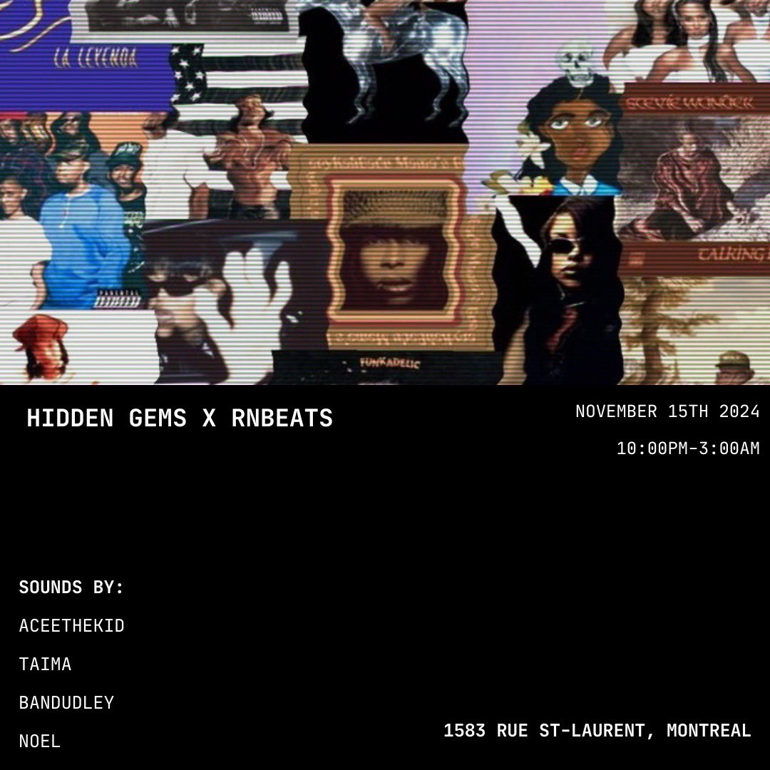 aceethekid's tweet image. HIDDENGEMS X RNBEATS 

RNB ALLLLLL NIGHT ✨ NOVEMBER 15