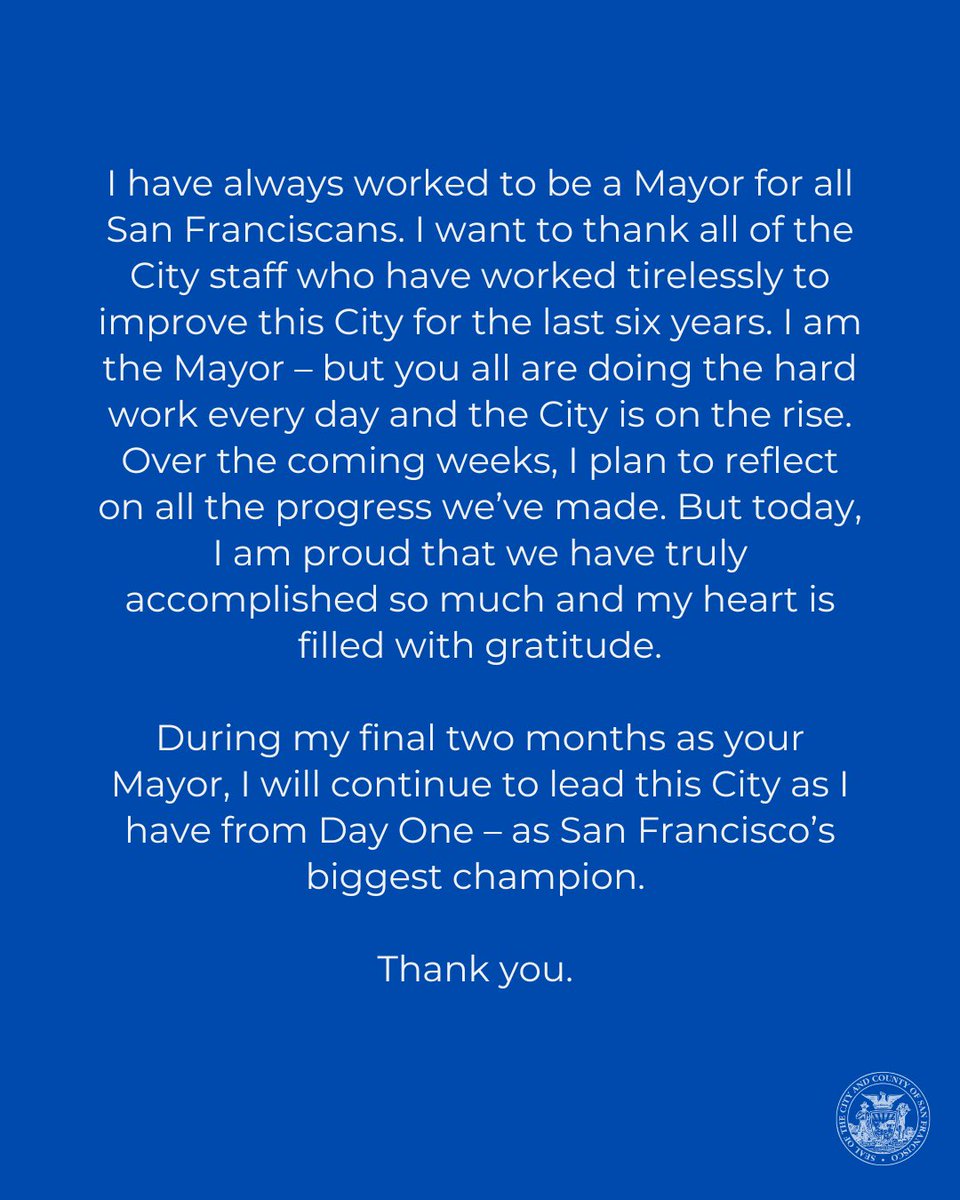 London Breed tweet media