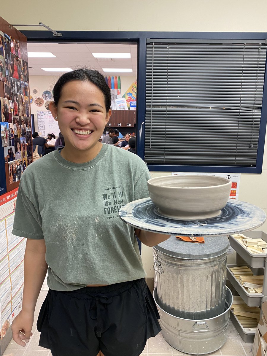 LisaCasey (@lisacaseyart) on Twitter photo Love this BIG smile after throwing this BIG bowl! So proud of my dedicated Wildcat Potters <a href="/Wheeler_High/">Wheeler High School</a> #wheelerart #cobbartrocks #artcats Love this BIG smile after throwing this BIG bowl! So proud of my dedicated Wildcat Potters <a href="/Wheeler_High/">Wheeler High School</a> #wheelerart #cobbartrocks #artcats