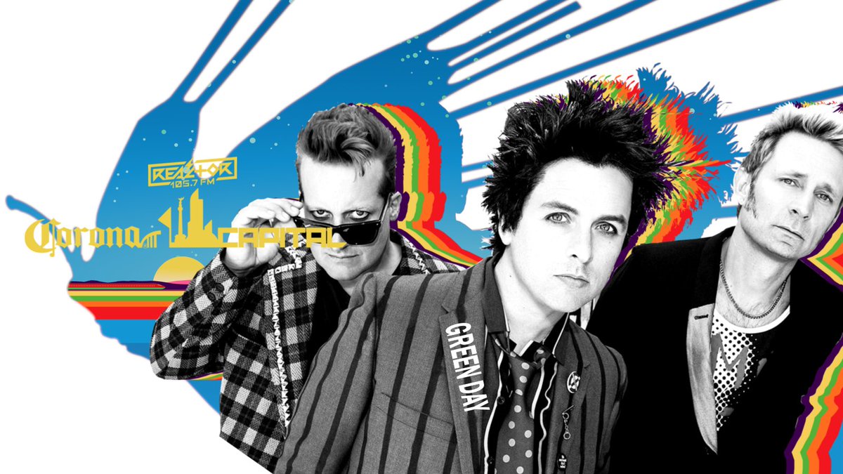 Reactor105's tweet photo. Sin duda, la presentación de @GreenDay en este @coronacapital está llena de emoción. Pues en 2017 la duración de su show fue tan grande que casi alcanzó las 3 horas de duración 😲🎸
#CoronaCapital #CC24 #LiberaLaReacción #Reactor105 #CapitalR #Capital105 #CC105 https://t.co/BNuGf4Rx9I