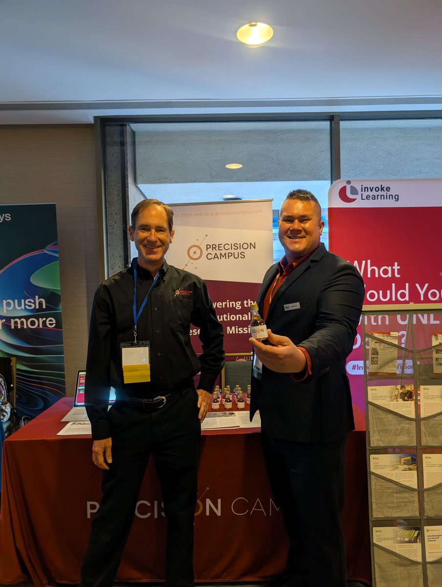 🌟 Shoutout to <a href="/PrecisionCampus/">Precision Campus</a>! Their support as a Gold Sponsor has been invaluable. Visit their booth to see what they’re bringing to the table! #IRwatercooler #highered #studentsuccess #data #datafam #institutionalresearch