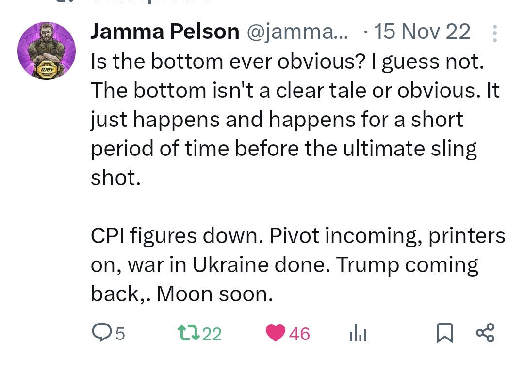 THE GAME IS TOO EASY WHEN YOU ARE 2 YEARS AHEAD OF EVERY MF IN THE SPACE.

KEEP SHADOW BANNING ME. THE VERY FEW KNOW WHO'S THE REAL MF DEAL.

POSTED AT THE PICO BOTTOM.