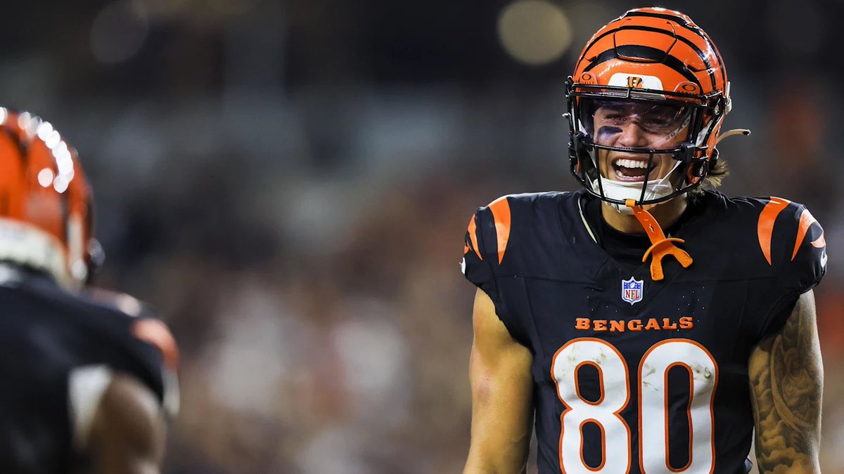 StickKidSports's tweet photo. TNF Card🐅

Bengals +6.5 (-115) 2U
Flowers O65.5 (-115) 1U
Flowers + Chase 65+ yds each (+210) 1U
Brown O23.5 rec yds (-115) 1U
Iosivas O25.5 rec yds (-115) 1U
Iosivas 1st TD (+1500) 0.25U
Iosivas ATD (+240) 1U
Chase ATD (-130) 1U

WHO DEY🧡🖤 https://t.co/C64hWIcaoP