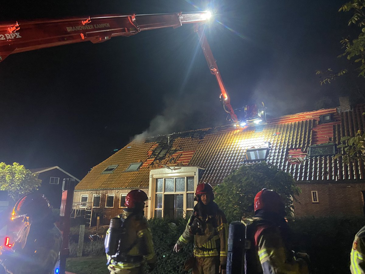 Grote brand woonboerderij Espel