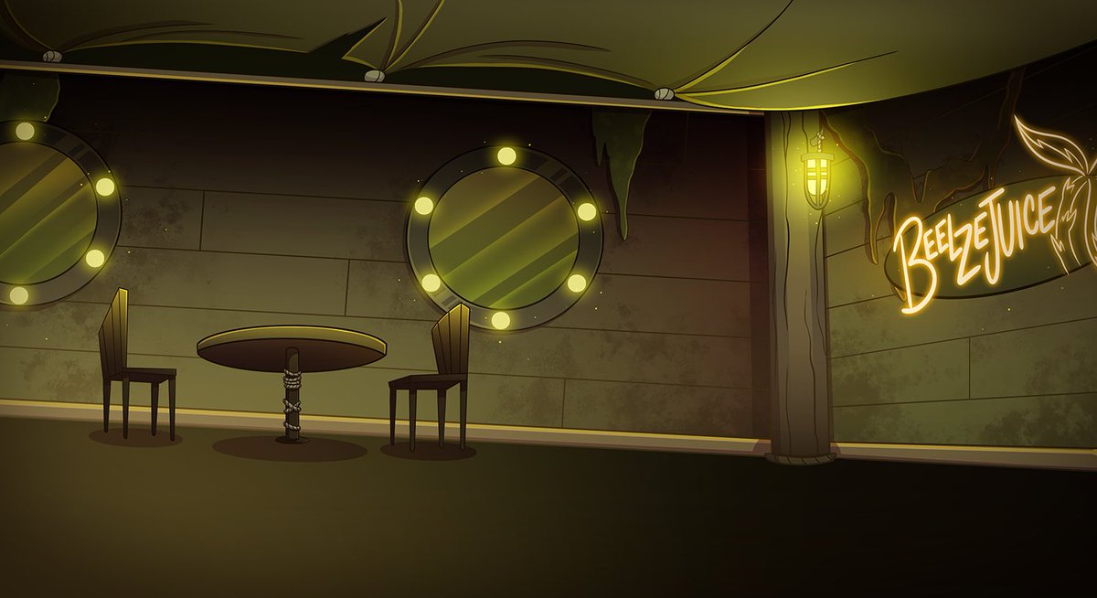 phoebejanedraws's tweet image. A couple of BG&apos;s I did from the latest episode of Helluva Boss 💚 ! 

#helluvaboss #backgroundartist