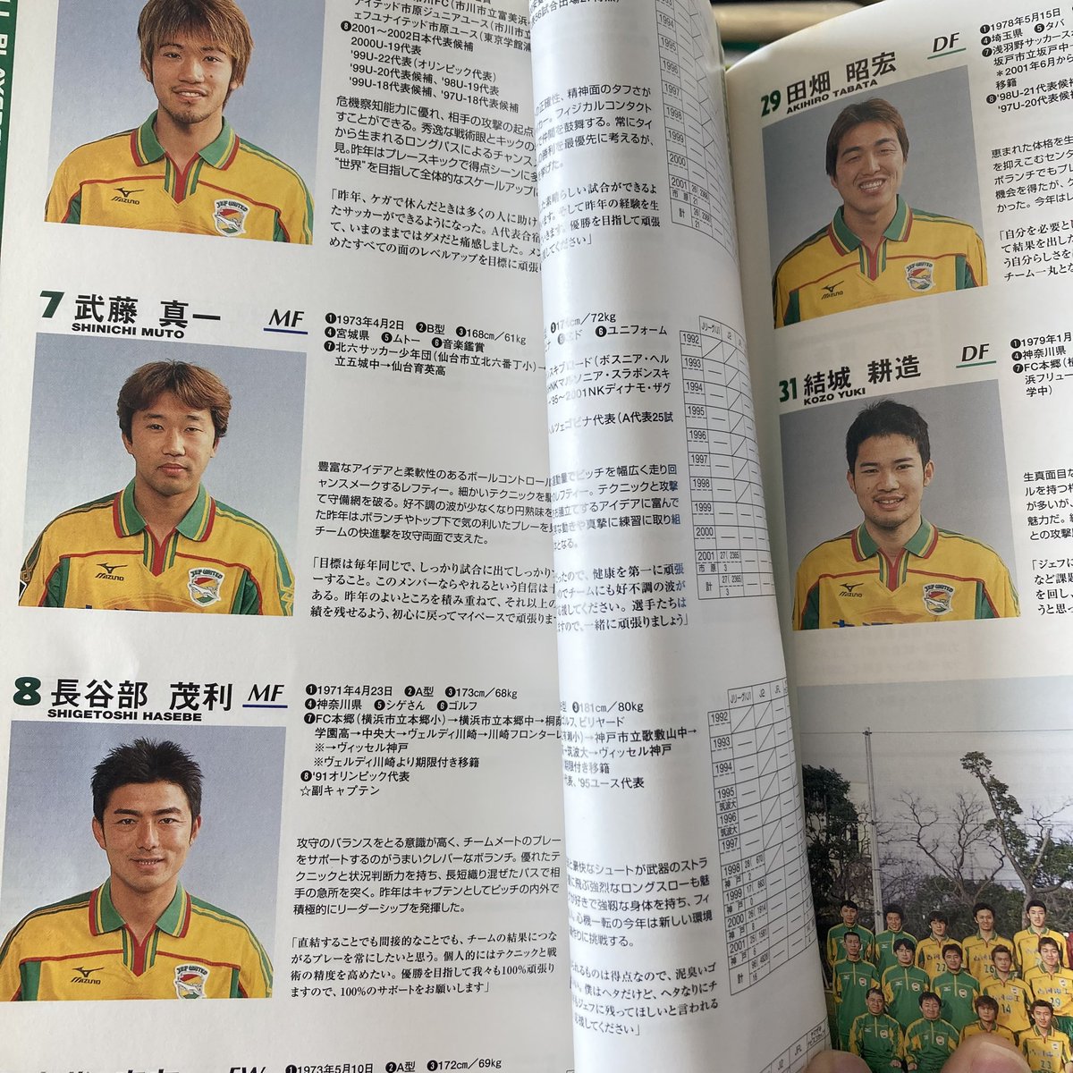 【胸スポンサー入り】長谷部茂利 ＃８ ジェフ市原 ２００１（H） 長谷部茂利氏がジェフ市原にいた2002年、新人として加入したのが結城