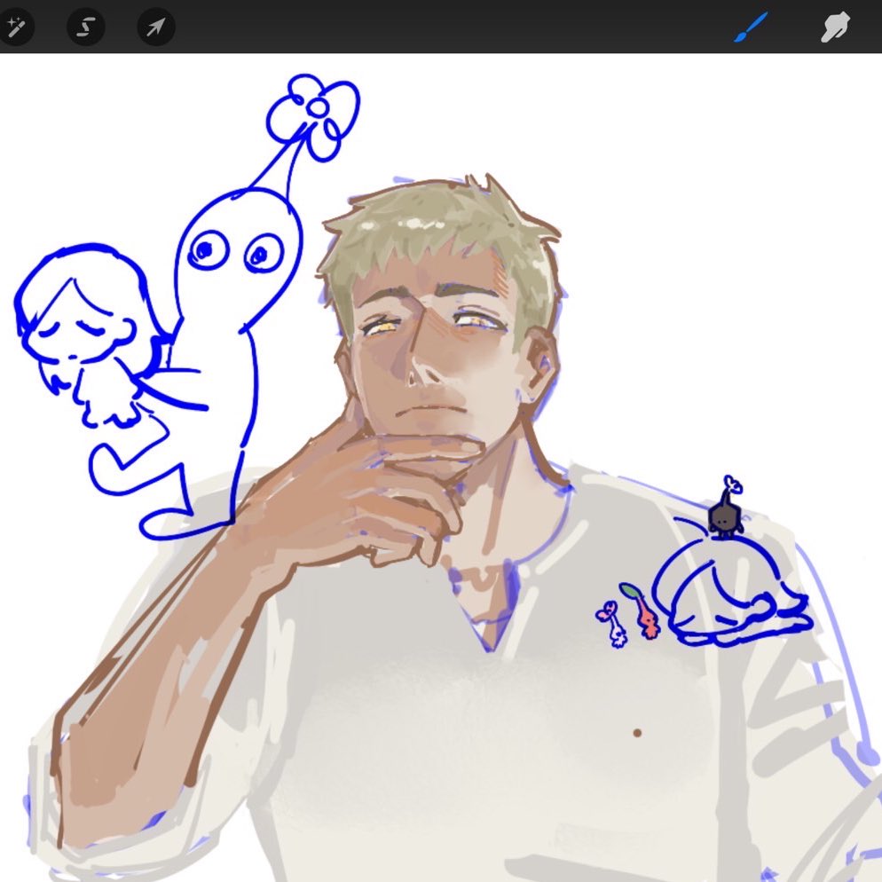 Some progress photos cause it started off as just a sketch hihi 