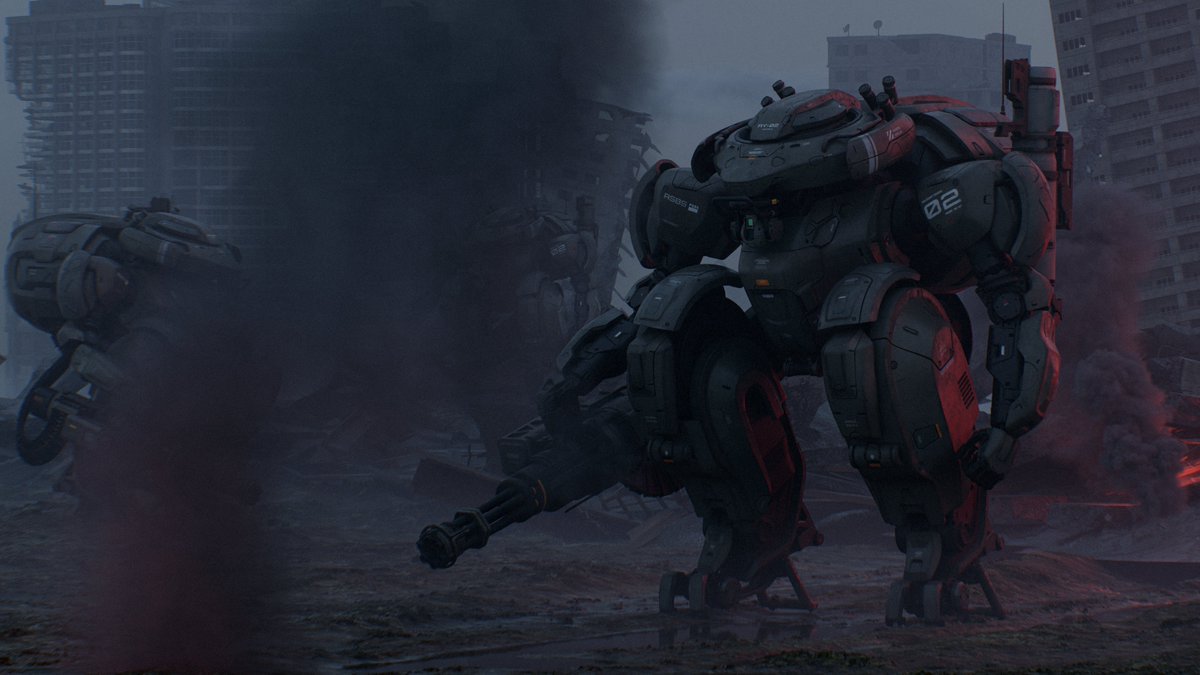 SteveZhi's tweet image. Tactical Ground Combat Robotic Units
 artstation.com/artwork/BkwQ0z
#3d #blender #SubstancePainter #concpet #scifi #b3d #robot #b3d