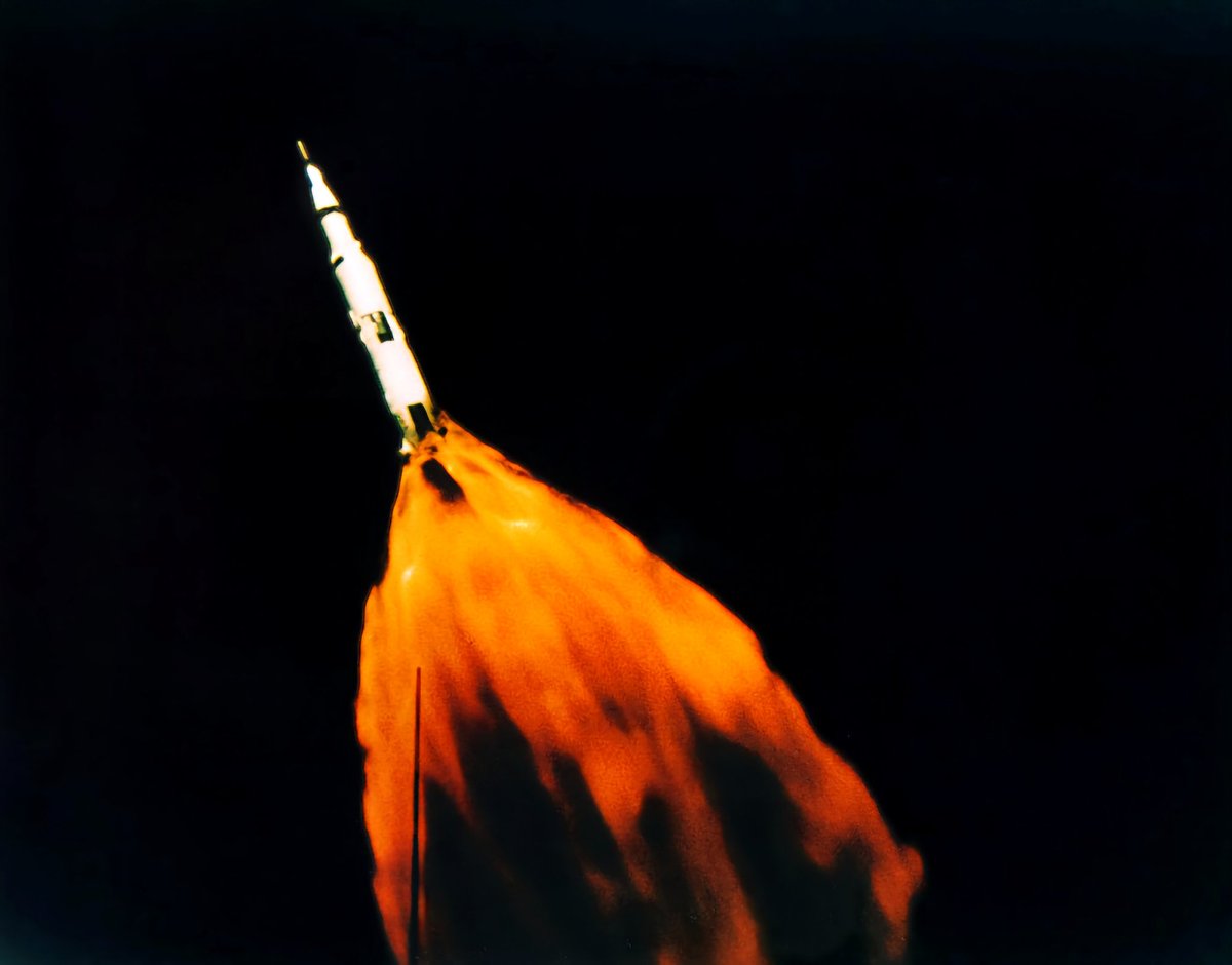 contactlight69's tweet photo. November 9, 1967: @NASA
launched the #Apollo4 uncrewed test mission from the John F. Kennedy Space Center.
Apollo 4's primary objective was to test the readiness of the Saturn V rocket.
The mission lasted 8.5 hours and ended with successful spashdown in the Pacific Ocean. https://t.co/1fWFPlAu23
