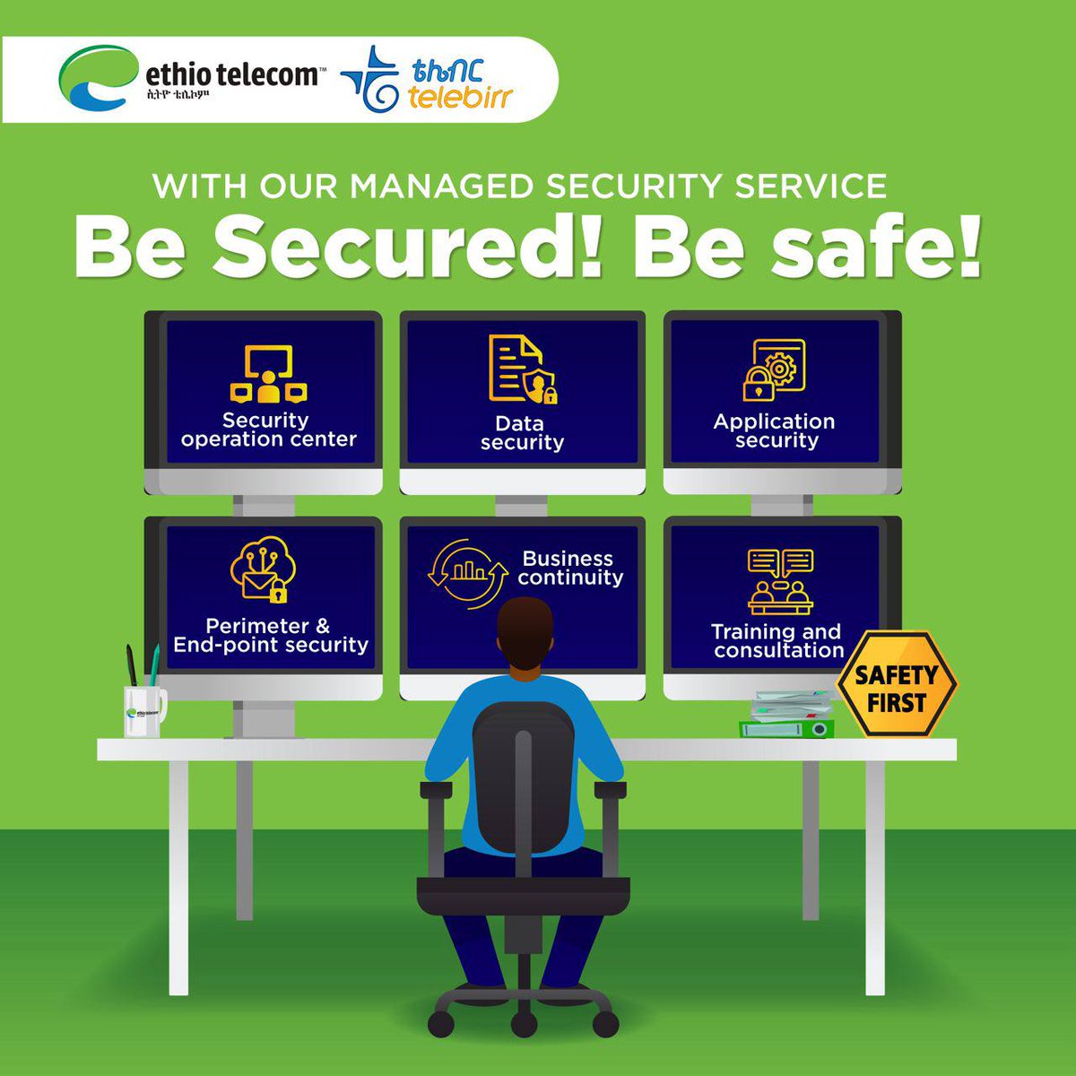 ethiotelecom's tweet image. Secure Your Business With Our Comprehensive Managed Security Solutions!

🛡 Manage, monitor, detect, prevent, and respond to cyber threats effectively.

🔧 Safeguard your digital assets and infrastructure.

Secure your business today!

For more: bit.ly/4a2y32x