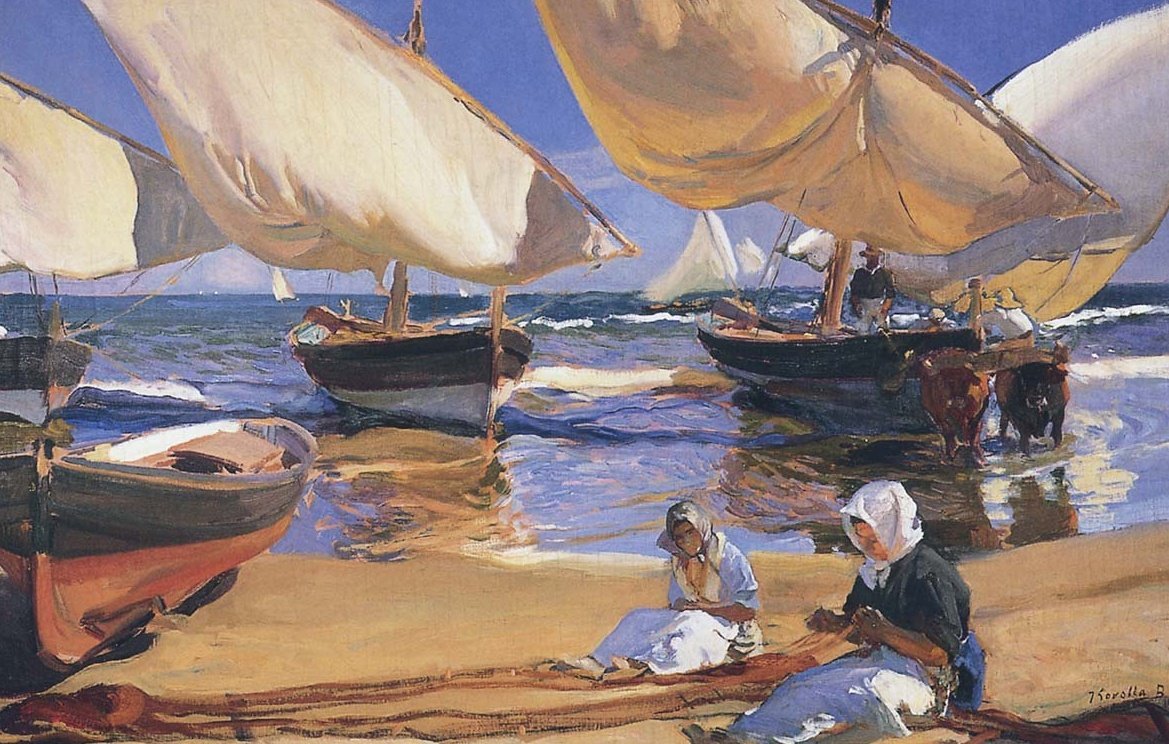 On the Beach at Valencia by Joaquín Sorolla