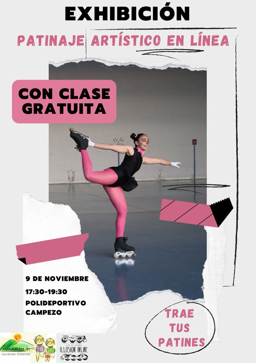 Anímatu eta parte hartu!
<a href="/mendialdeaipige/">MENDIALDEA IPI GE-AMPA</a> <a href="/ACampezo/">Kanpezuko Udala/Ayuntamiento de Campezo</a> #patinajeartistico #irristaketartistikoa