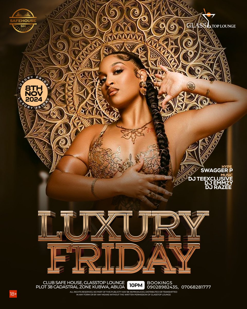 It's Luxury Friday!  Indulge in the finer things in life and treat yourself to a little extravagance. Whether it's a lavish dinner, a pampering spa day, or that designer piece you've been eyeing, today is all about celebrating YOU! 💎
 #LuxuryFriday #TreatYourself #LiveLavishly