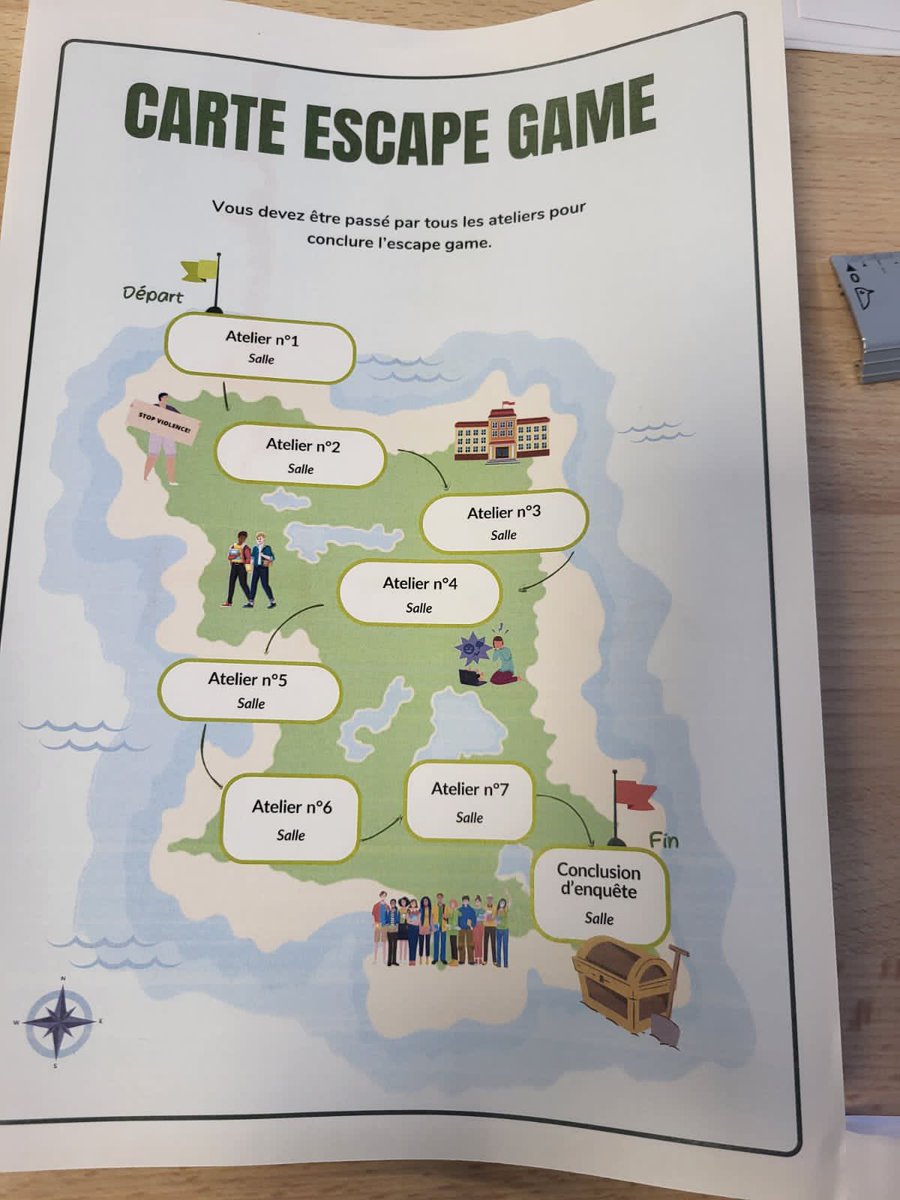 CChantereine's tweet photo. Non au Harcèlement 
✅ Escape game
✅ Jeux de l'oie
✅ groupe de parole sur la pause méridienne
✅ affiches
✅ animations des classes de 6ème https://t.co/grq5OJyHrO