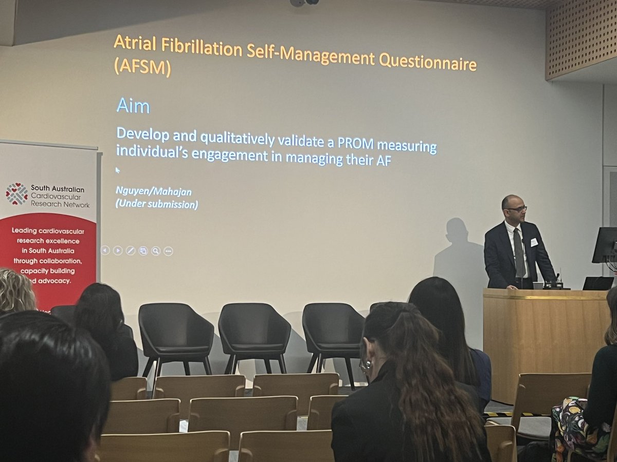 SACVRN's tweet image. How to improve knowledge translation and clinical care? Thanks for sharing insights that impact 🫀 health and patient care, @Rajiv_EP @UniofAdelaide @BethanyGower @UniversitySA Dr Chris Delaney & @KacieDickinson @Flinders #sacvrnshowcase2024