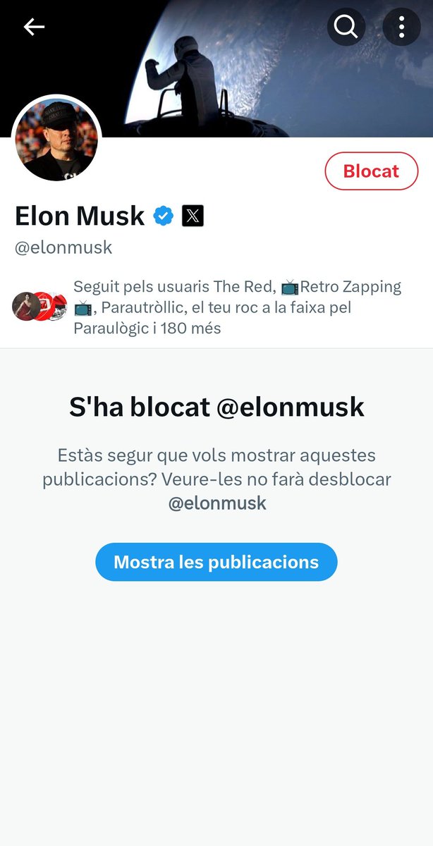 Es podrà bloquejar al propietari d Twitter???..........
Doncs sí!!! 😏🖕
#UnImbècilMenys
