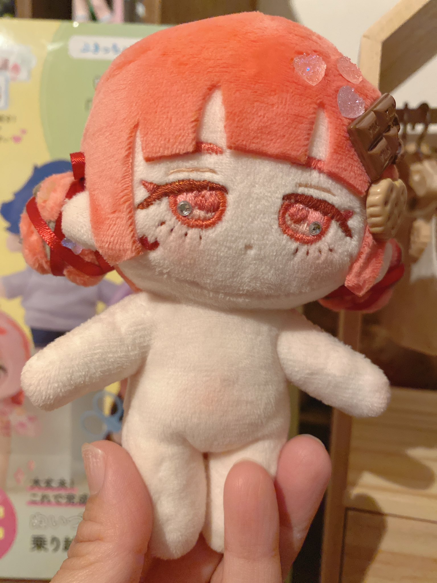 自作ぬい　プランクトンちゃん　5㎝ 自作ぬい プランクトンちゃん 5㎝ Cotton Doll Embroidery