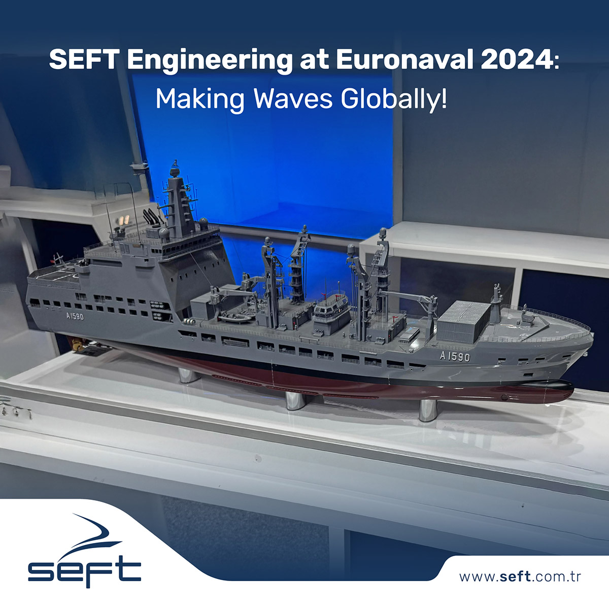 seftengineering's tweet photo. SEFT Engineering, proudly showcased its designs and projects at Euronaval 2024, featured on the stands of leading shipyards and companies. With our innovative designs and engineering solutions, we continue to push the boundaries of the maritime industry.

#Euronaval2024 #SEFT https://t.co/yg4DyCfw2q