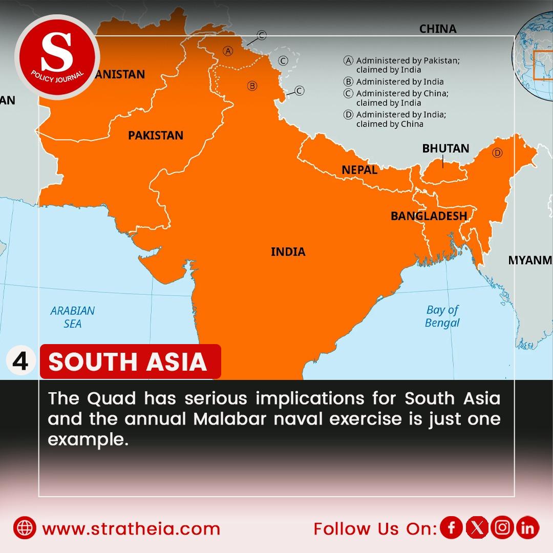 stratheia's tweet photo. Strengthening Asia Pacific security amid China’s rise. Shifting power dynamics, South Asia impact, and Pakistan’s neutrality challenge. #QuadAlliance

𝐑𝐞𝐚𝐝 𝐌𝐨𝐫𝐞: https://t.co/a0HXxn7PlE

#IndoPacific #AsiaPacificSecurity #Geopolitics #MalabarExercise #ChinaTensions https://t.co/5dsfjmlfgy